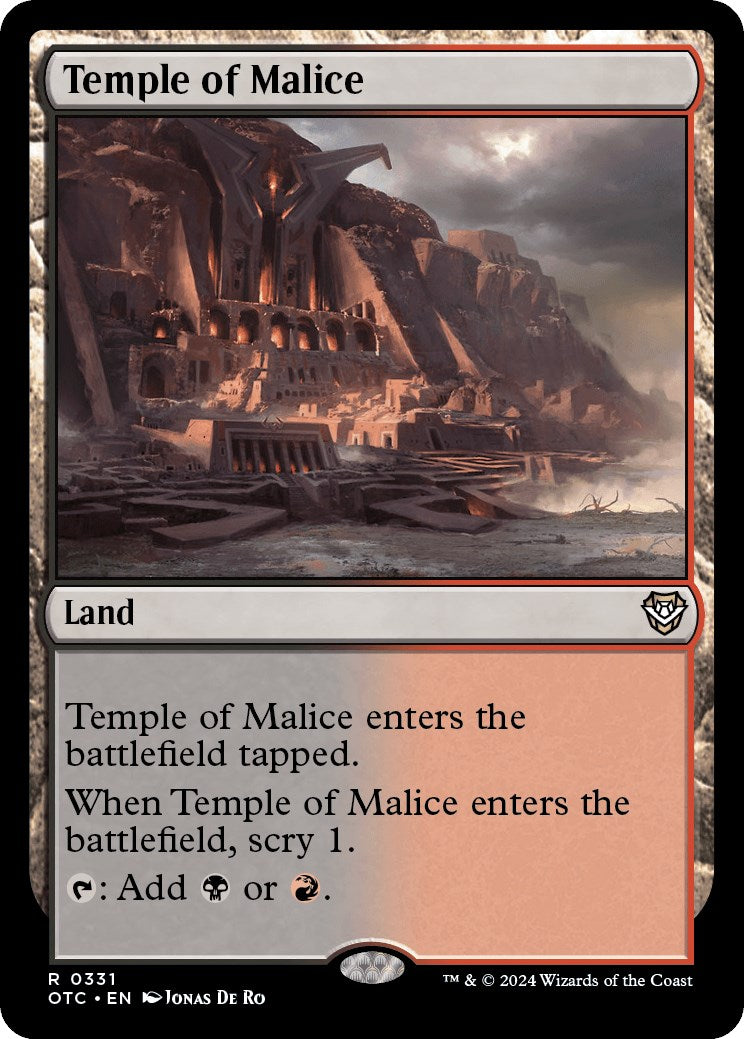 Temple of Malice [Outlaws of Thunder Junction Commander] | Good Games Morley