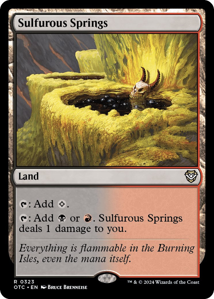 Sulfurous Springs [Outlaws of Thunder Junction Commander] | Good Games Morley