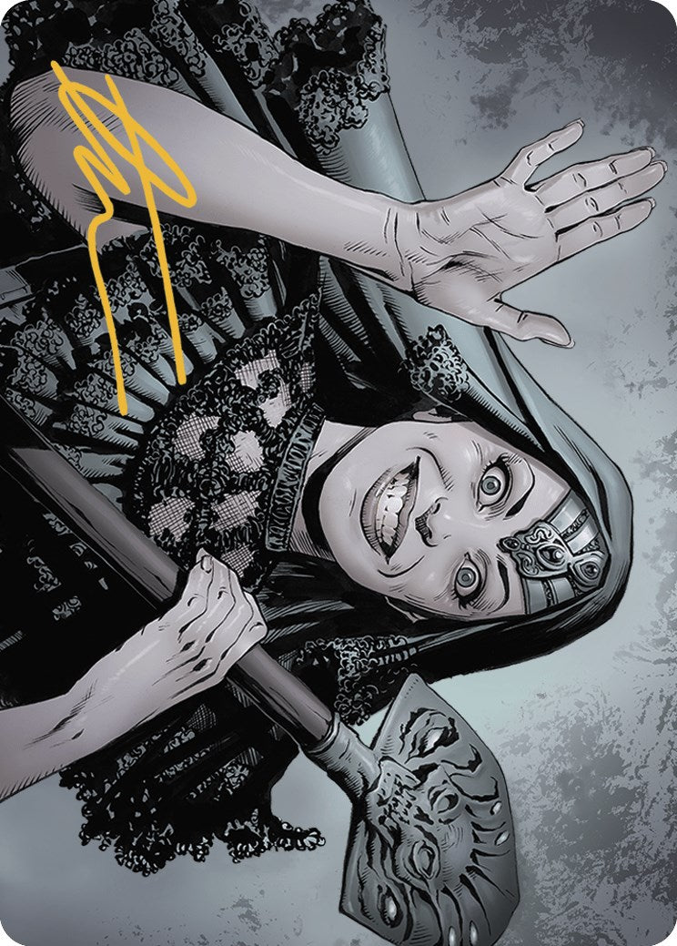 Gisa, the Hellraiser Art Card (Gold-Stamped Signature) [Outlaws of Thunder Junction Art Series] | Good Games Morley