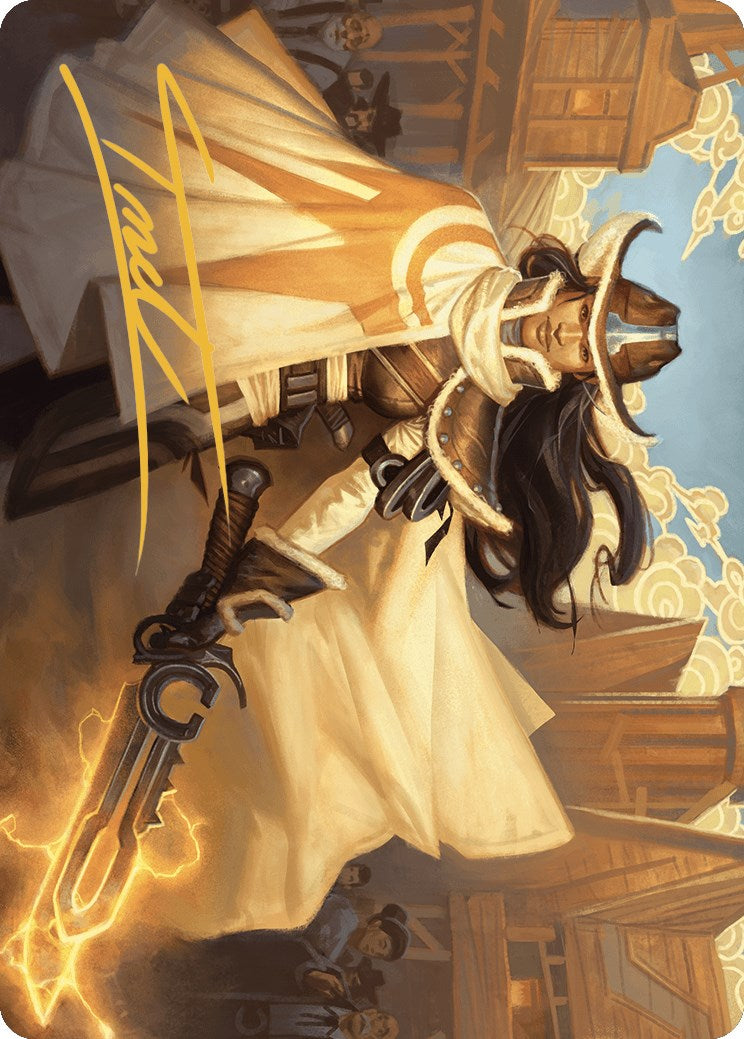 Omenport Vigilante Art Card (Gold-Stamped Signature) [Outlaws of Thunder Junction Art Series] | Good Games Morley