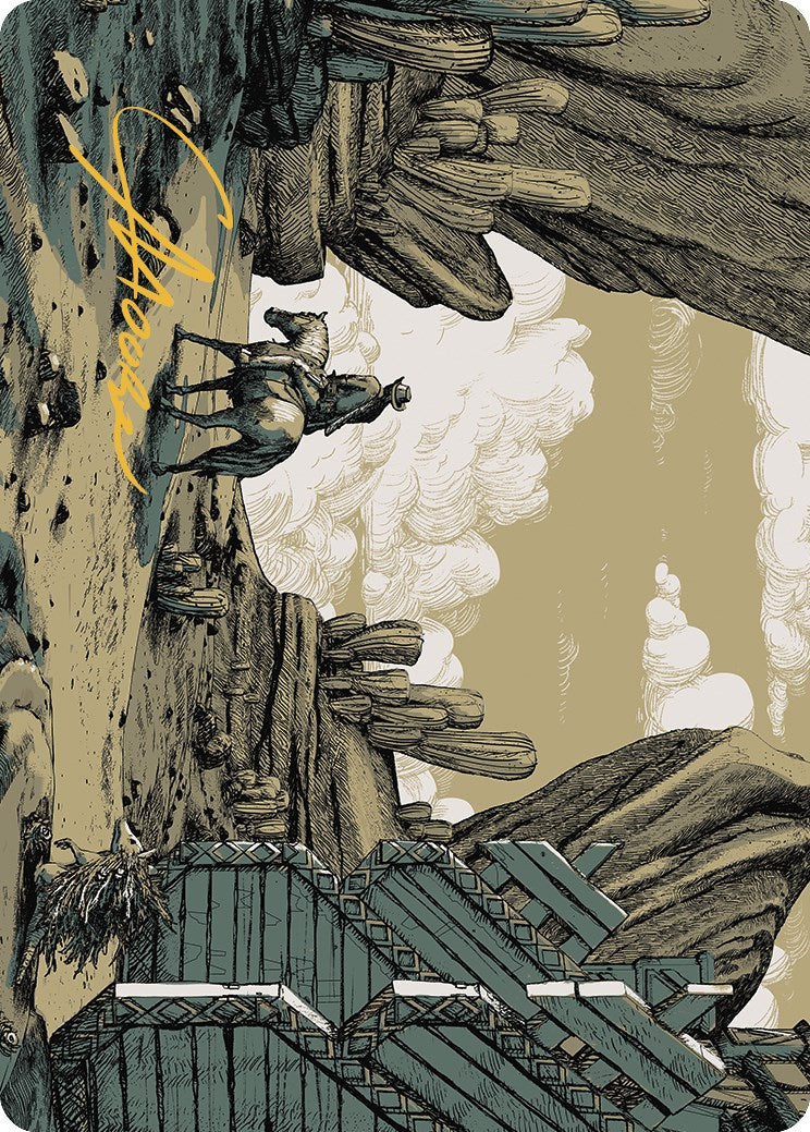 Path to Exile Art Card (Gold-Stamped Signature) [Outlaws of Thunder Junction Art Series] | Good Games Morley