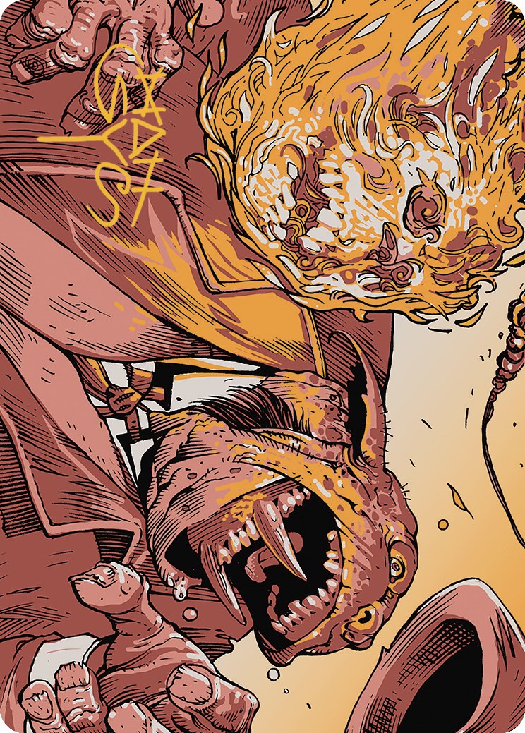 Skullcrack Art Card (Gold-Stamped Signature) [Outlaws of Thunder Junction Art Series] | Good Games Morley