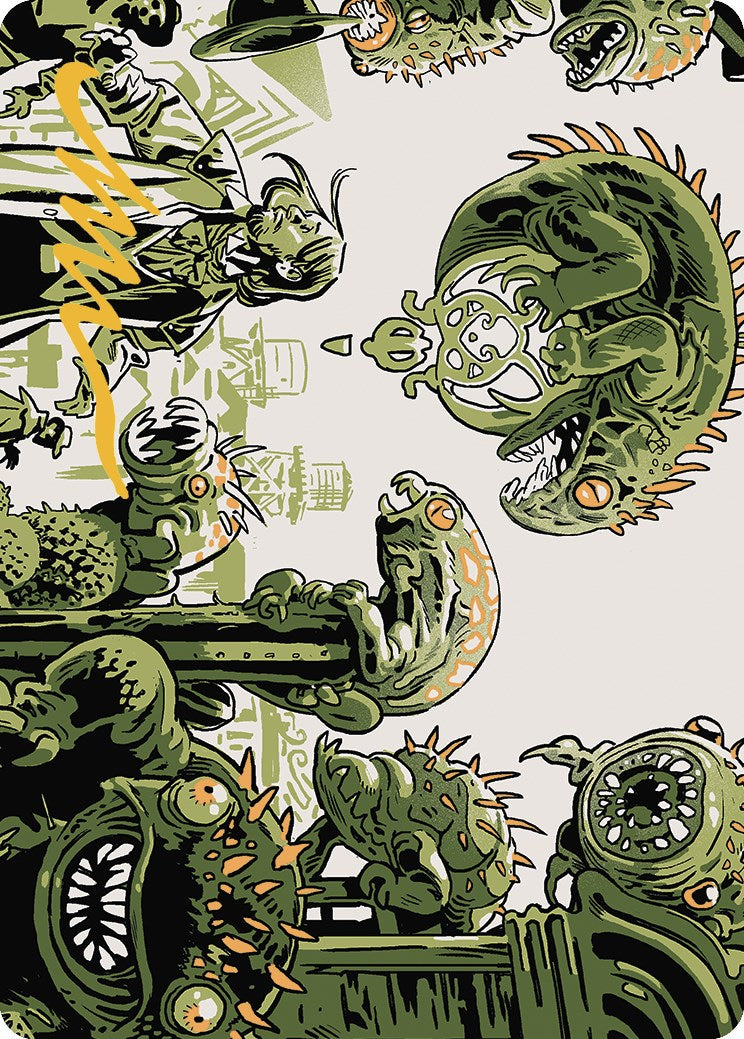 Pest Infestation Art Card (Gold-Stamped Signature) [Outlaws of Thunder Junction Art Series] | Good Games Morley