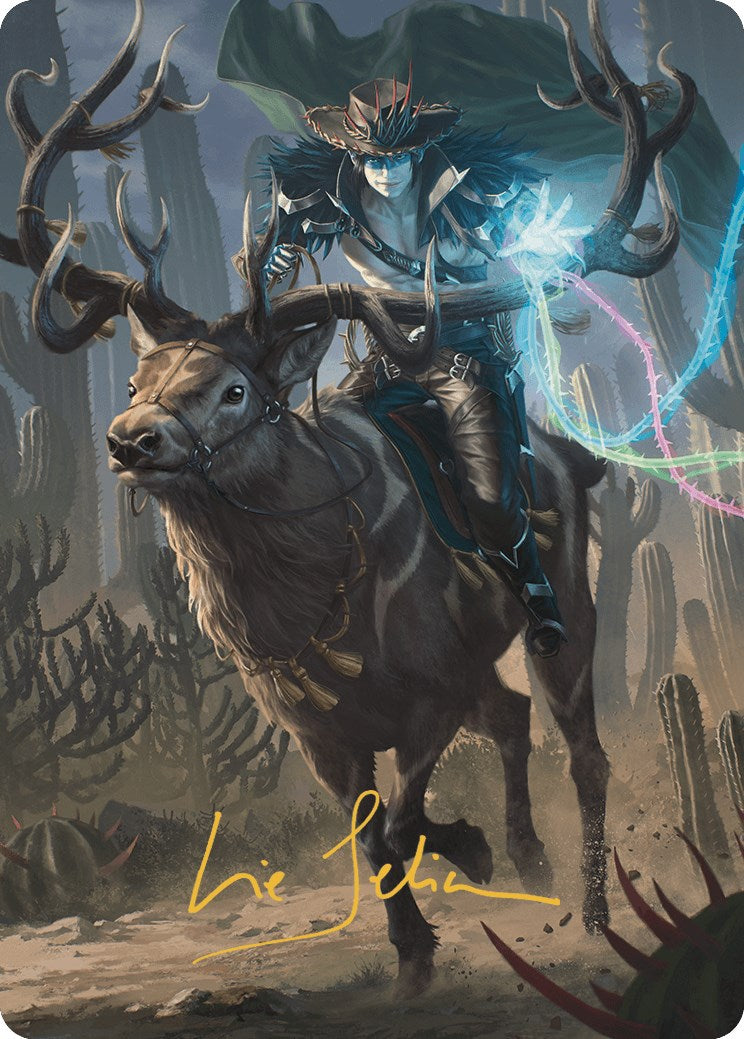 Oko, the Ringleader Art Card (54/54) (Gold-Stamped Signature) [Outlaws of Thunder Junction Art Series] | Good Games Morley