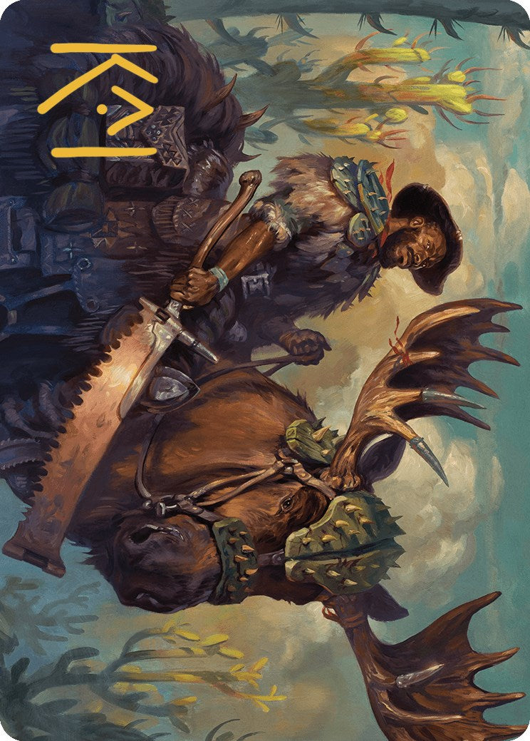 Spinewoods Paladin Art Card (Gold-Stamped Signature) [Outlaws of Thunder Junction Art Series] | Good Games Morley