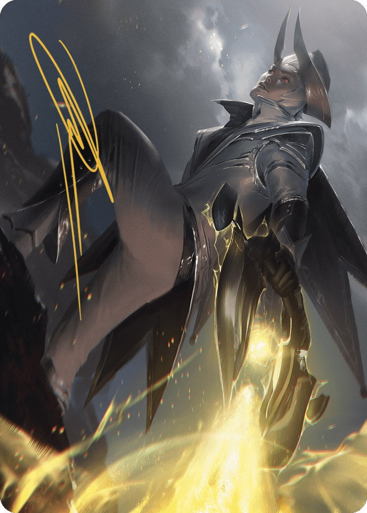 Ruthless Lawbringer Art Card (Gold-Stamped Signature) [Outlaws of Thunder Junction Art Series] | Good Games Morley