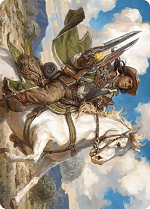 Wylie Duke, Atiin Hero Art Card [Outlaws of Thunder Junction Art Series] | Good Games Morley