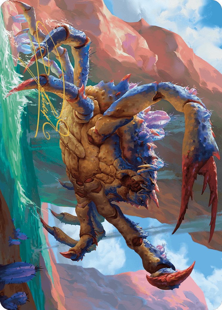 Canyon Crab Art Card (Gold-Stamped Signature) [Outlaws of Thunder Junction Art Series] | Good Games Morley