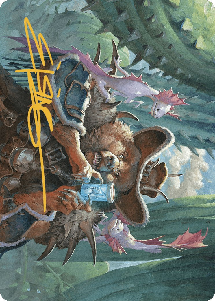 Doc Aurlock, Grizzled Genius Art Card (Gold-Stamped Signature) [Outlaws of Thunder Junction Art Series] | Good Games Morley