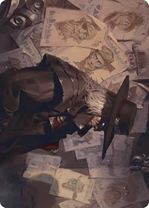 Lazav, Familiar Stranger Art Card [Outlaws of Thunder Junction Art Series] | Good Games Morley