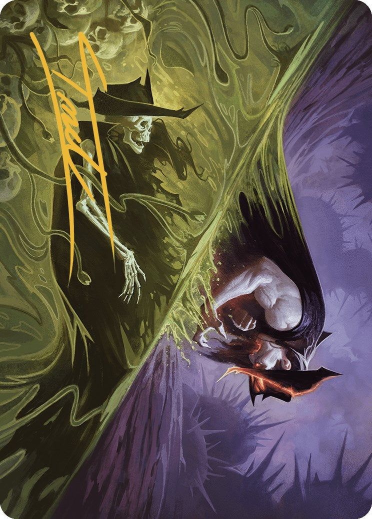 Pillage the Bog Art Card (Gold-Stamped Signature) [Outlaws of Thunder Junction Art Series] | Good Games Morley