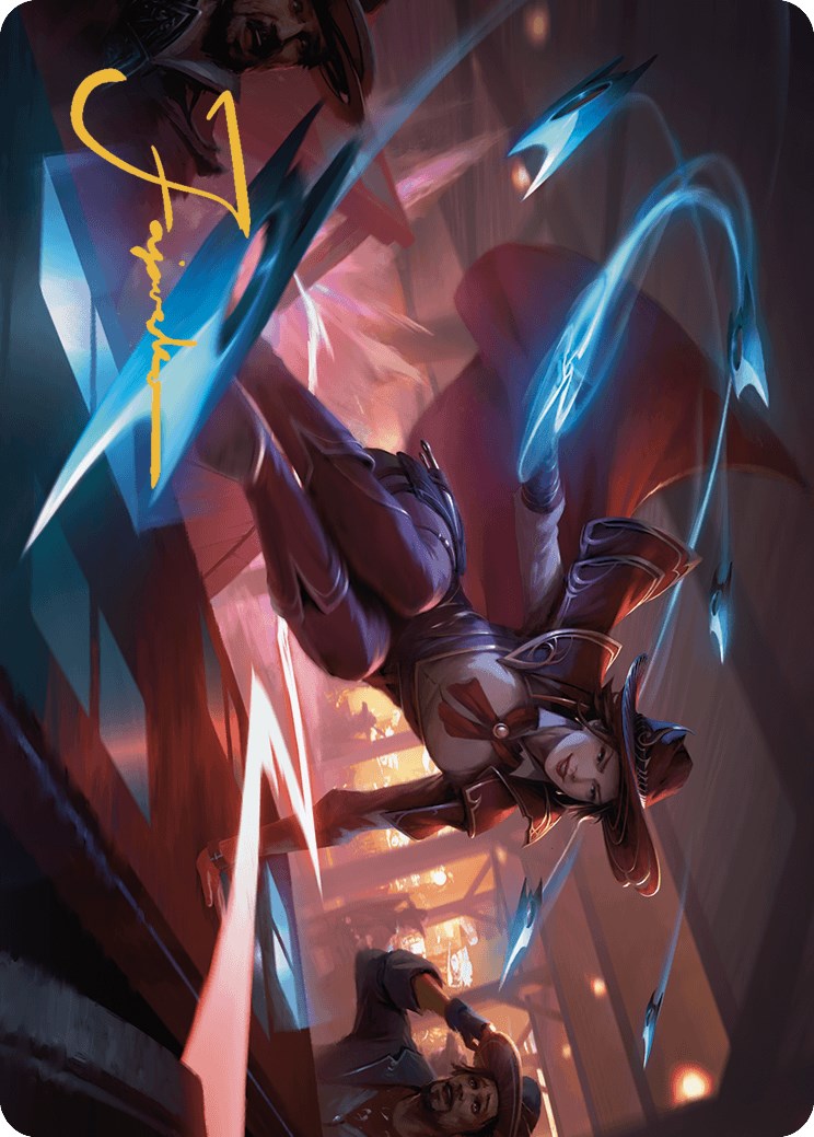 Slick Sequence Art Card (Gold-Stamped Signature) [Outlaws of Thunder Junction Art Series] | Good Games Morley