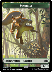 Goblin // Squirrel Double-Sided Token [Dominaria Remastered Tokens] | Good Games Morley