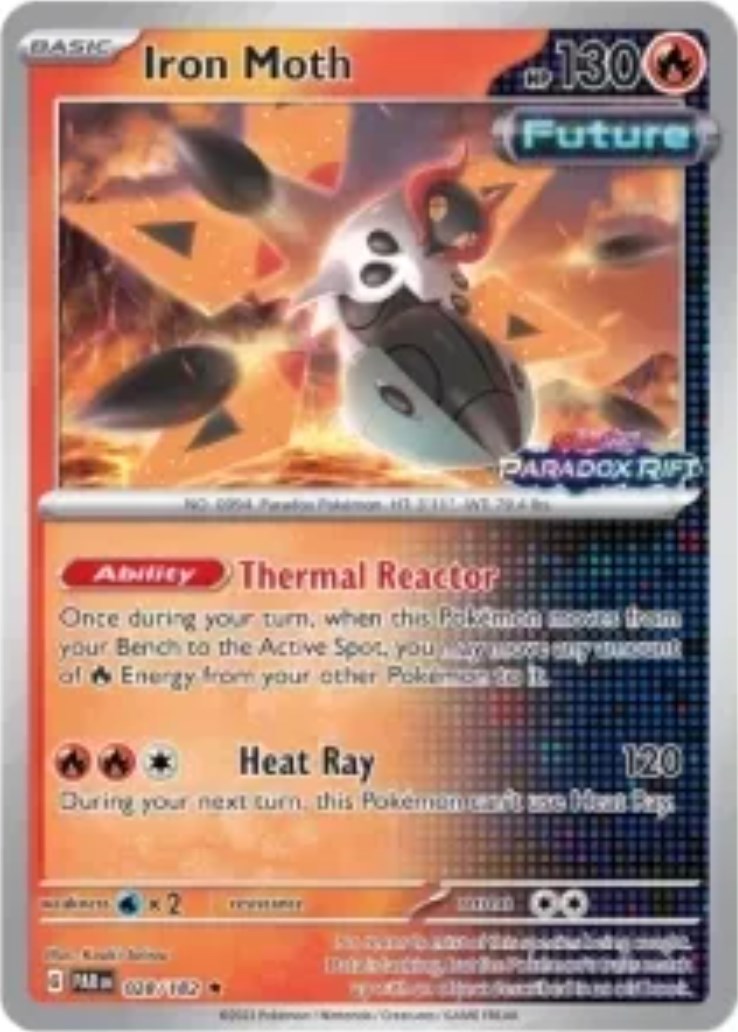 Iron Moth (028/182) (Stamped) [Scarlet & Violet: Paradox Rift] | Good Games Morley