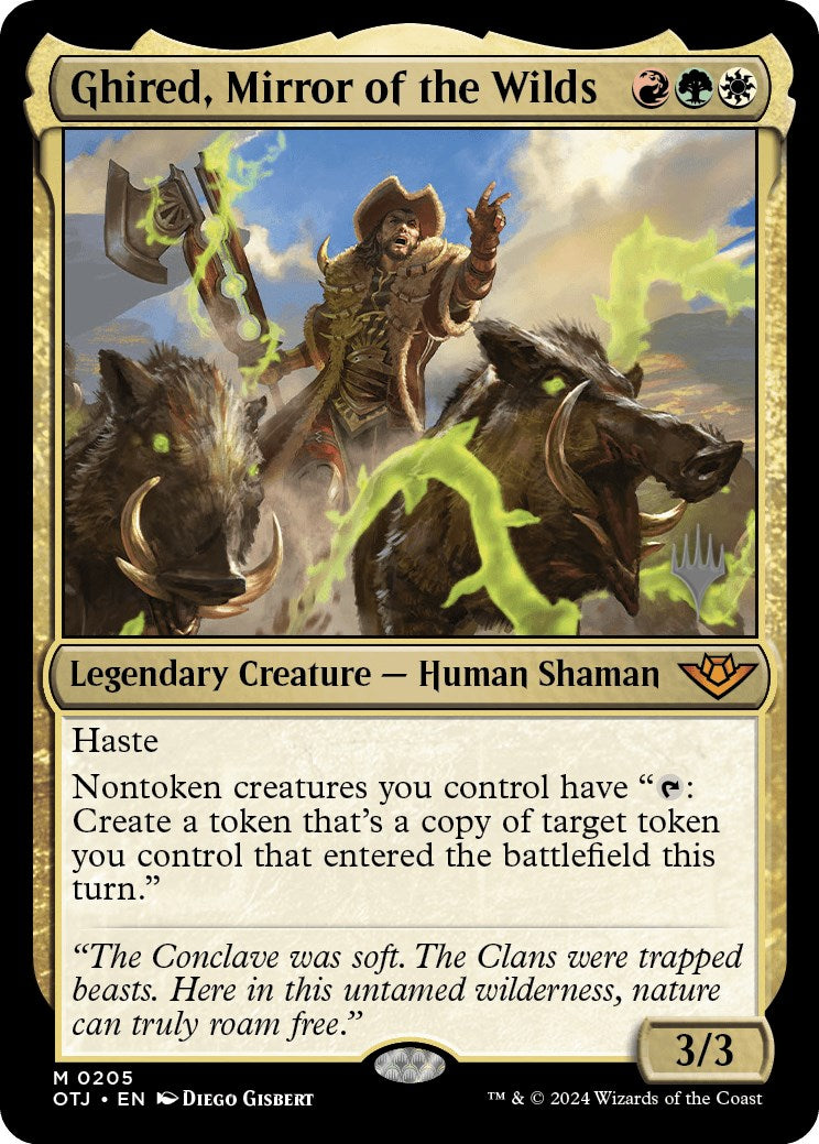 Ghired, Mirror of the Wilds (Promo Pack) [Outlaws of Thunder Junction Promos] | Good Games Morley