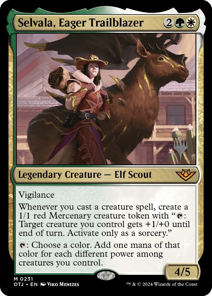 Selvala, Eager Trailblazer (Promo Pack) [Outlaws of Thunder Junction Promos] | Good Games Morley