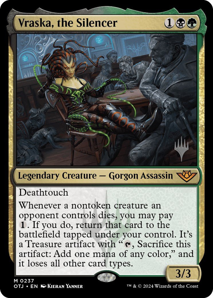 Vraska, the Silencer (Promo Pack) [Outlaws of Thunder Junction Promos] | Good Games Morley