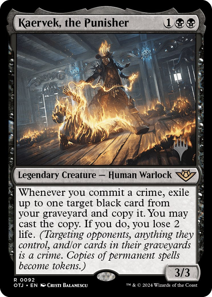 Kaervek, the Punisher (Promo Pack) [Outlaws of Thunder Junction Promos] | Good Games Morley