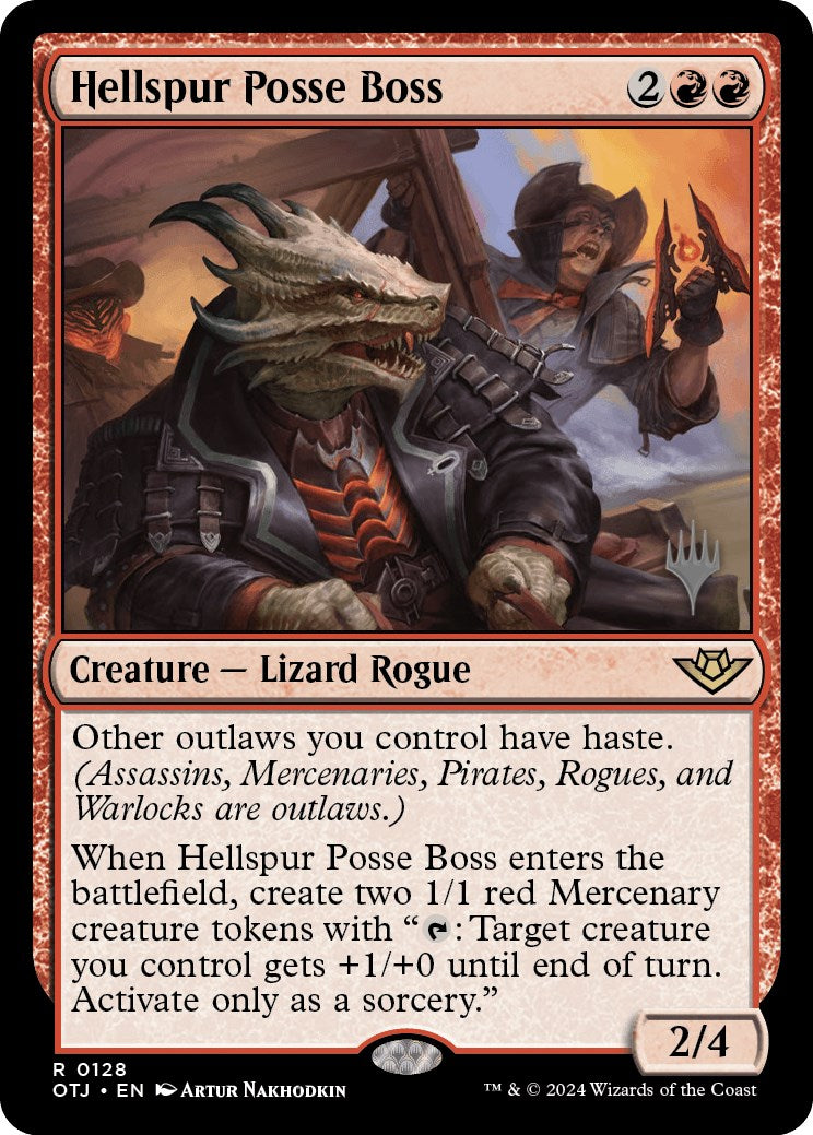 Hellspur Posse Boss (Promo Pack) [Outlaws of Thunder Junction Promos] | Good Games Morley