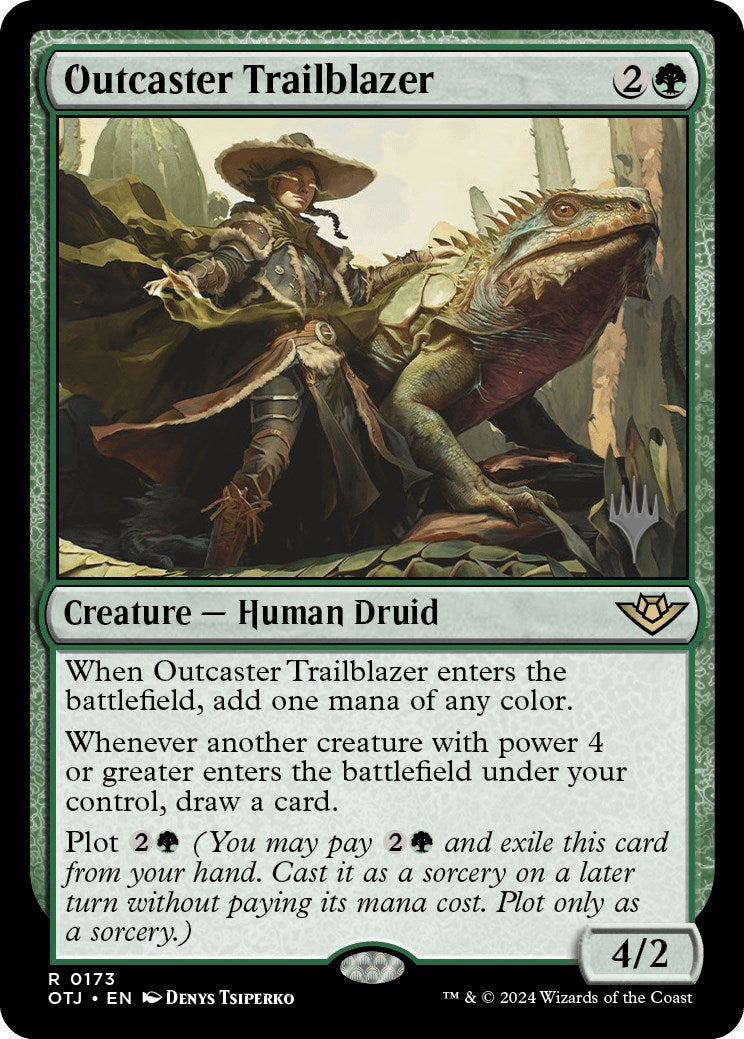 Outcaster Trailblazer (Promo Pack) [Outlaws of Thunder Junction Promos] | Good Games Morley