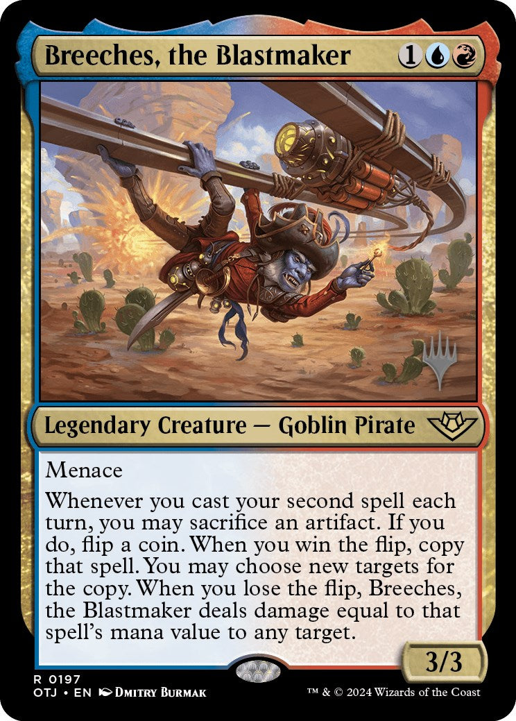 Breeches, the Blastmaker (Promo Pack) [Outlaws of Thunder Junction Promos] | Good Games Morley