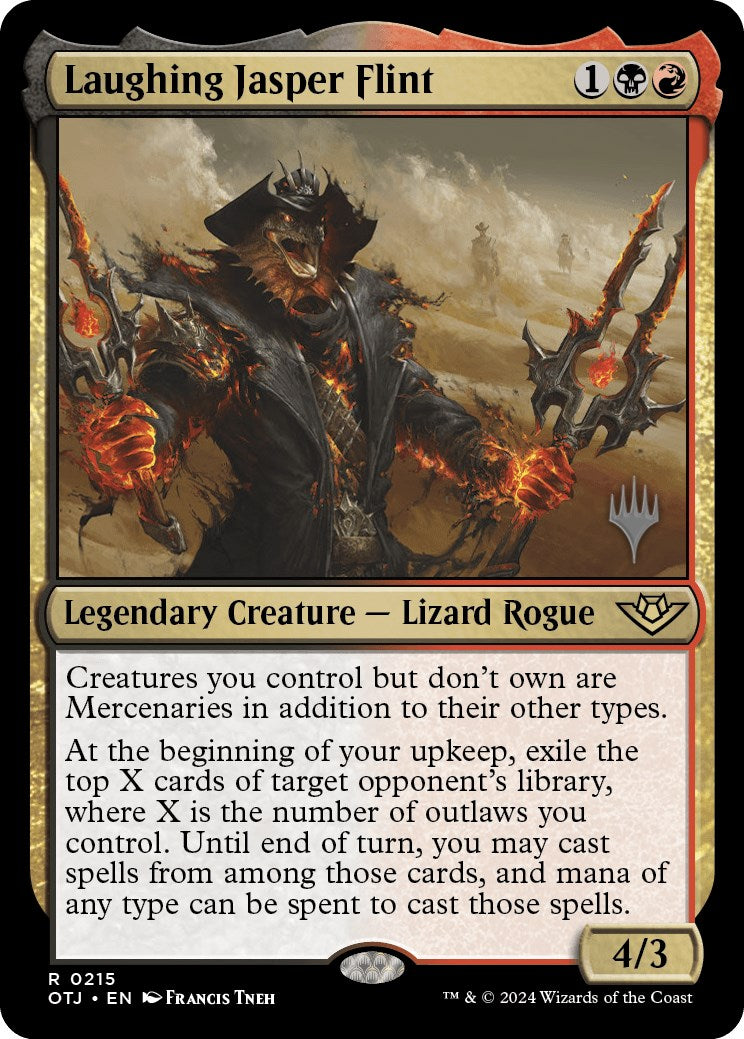 Laughing Jasper Flint (Promo Pack) [Outlaws of Thunder Junction Promos] | Good Games Morley
