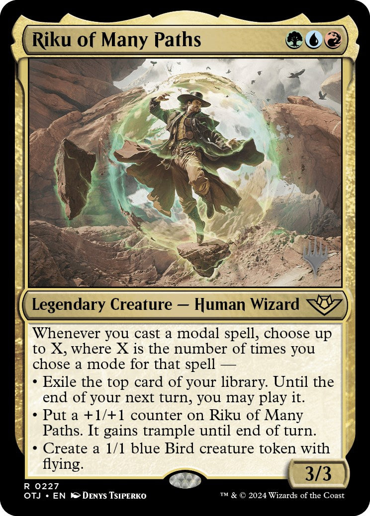 Riku of Many Paths (Promo Pack) [Outlaws of Thunder Junction Promos] | Good Games Morley
