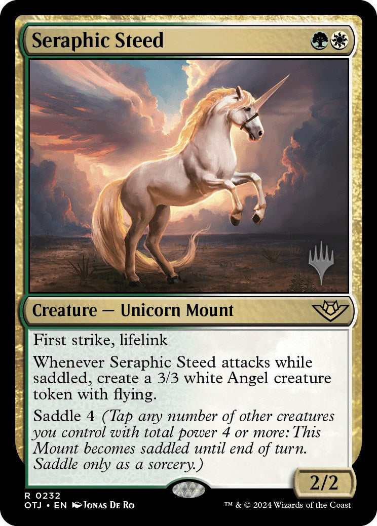 Seraphic Steed (Promo Pack) [Outlaws of Thunder Junction Promos] | Good Games Morley
