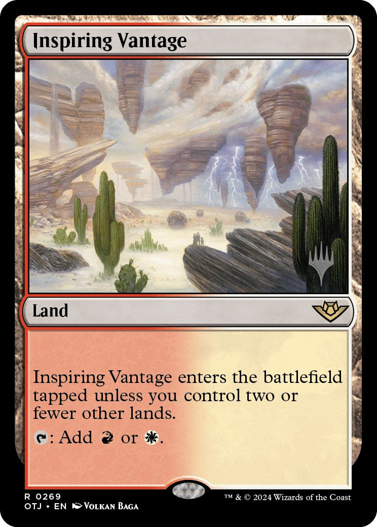 Inspiring Vantage (Promo Pack) [Outlaws of Thunder Junction Promos] | Good Games Morley