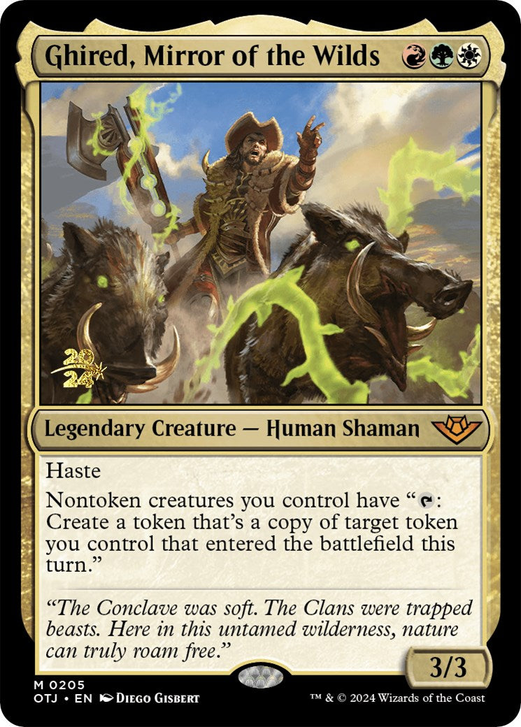 Ghired, Mirror of the Wilds [Outlaws of Thunder Junction Prerelease Promos] | Good Games Morley