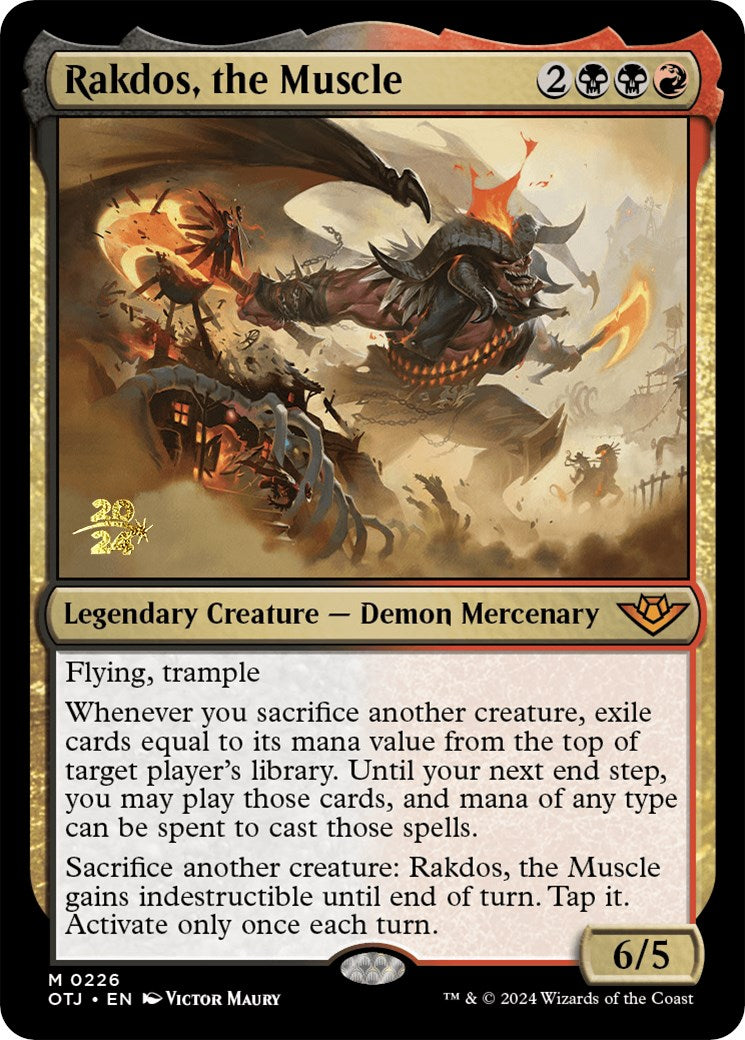 Rakdos, the Muscle [Outlaws of Thunder Junction Prerelease Promos] | Good Games Morley