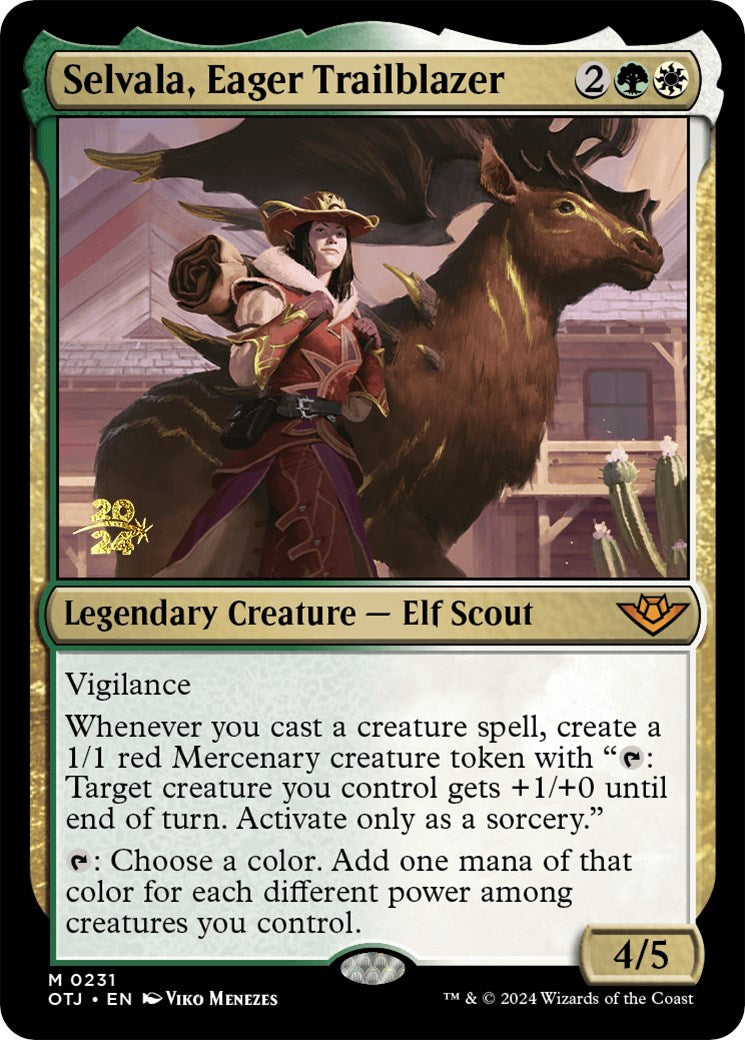 Selvala, Eager Trailblazer [Outlaws of Thunder Junction Prerelease Promos] | Good Games Morley