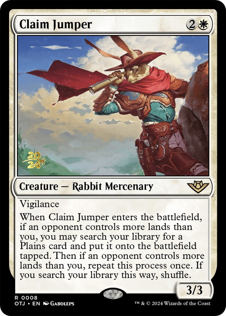 Claim Jumper [Outlaws of Thunder Junction Prerelease Promos] | Good Games Morley