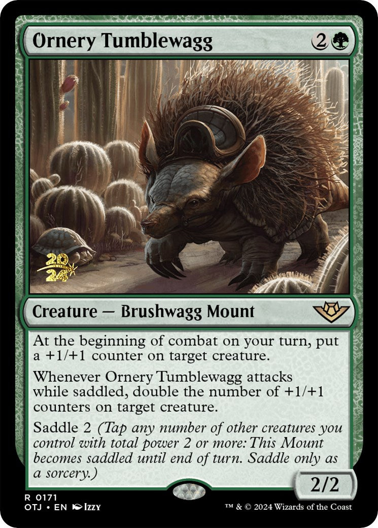 Ornery Tumblewagg [Outlaws of Thunder Junction Prerelease Promos] | Good Games Morley