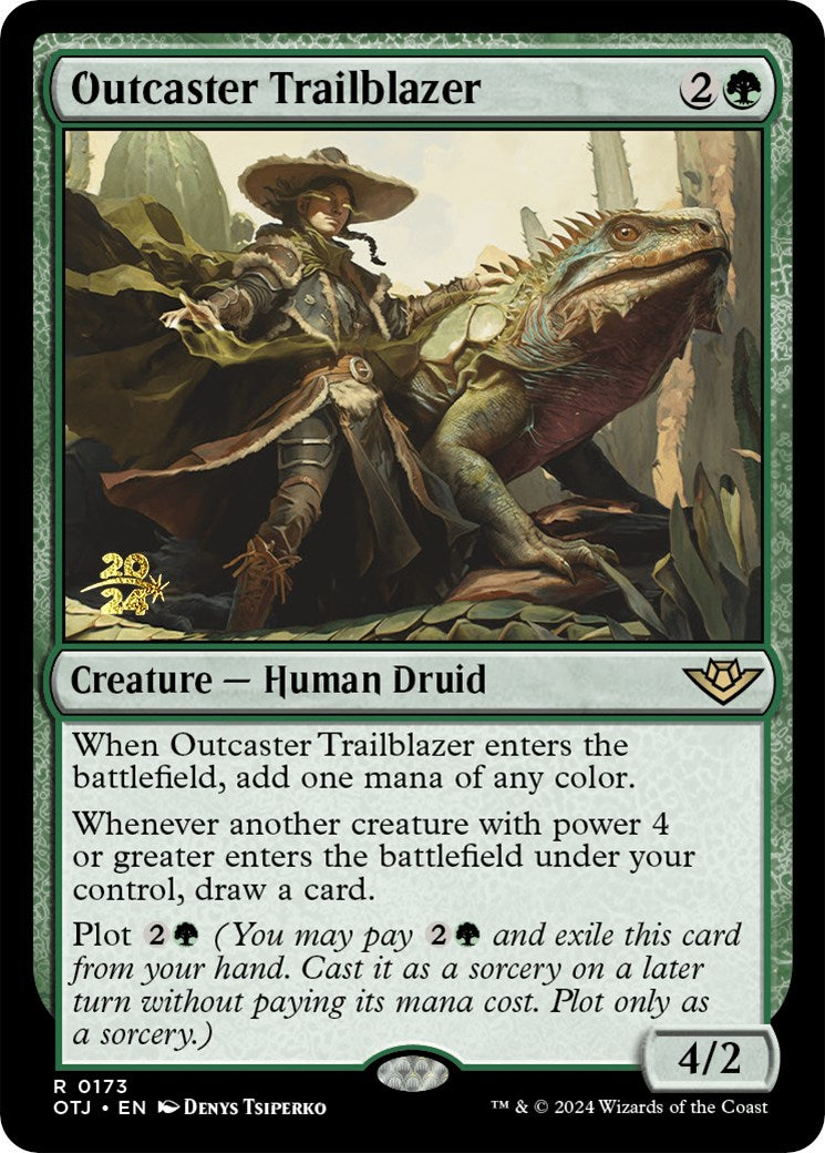 Outcaster Trailblazer [Outlaws of Thunder Junction Prerelease Promos] | Good Games Morley
