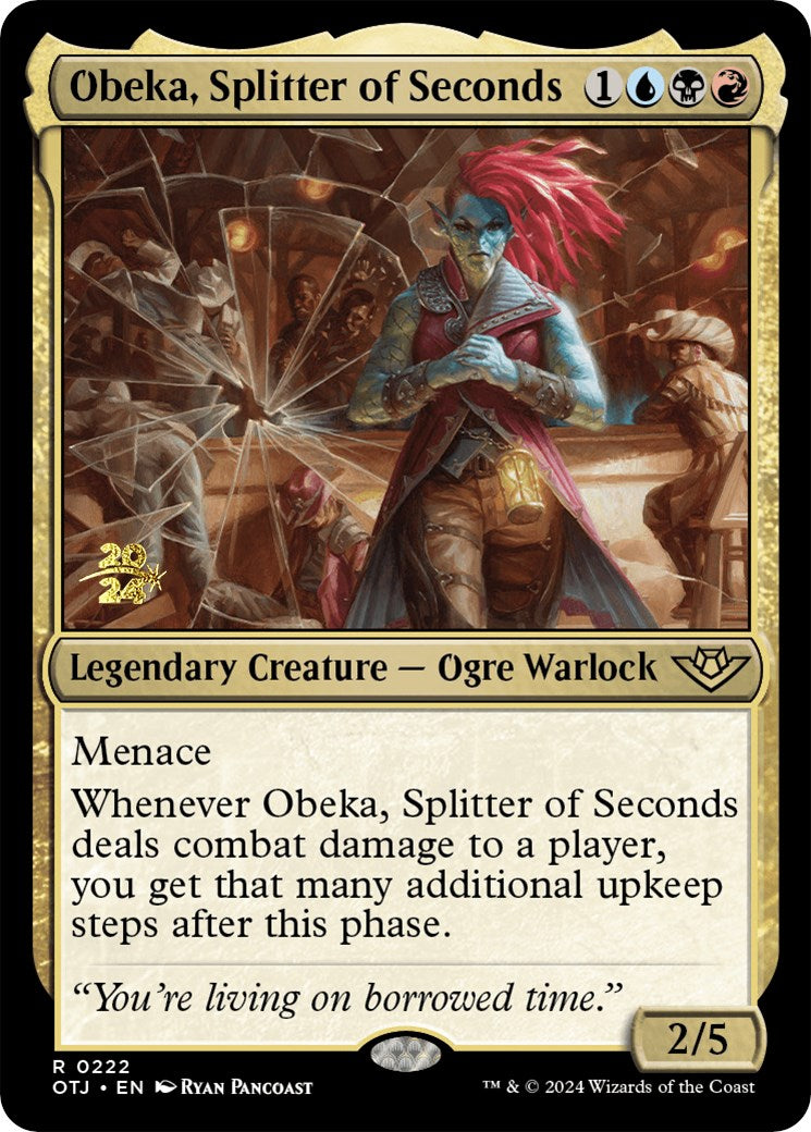 Obeka, Splitter of Seconds [Outlaws of Thunder Junction Prerelease Promos] | Good Games Morley