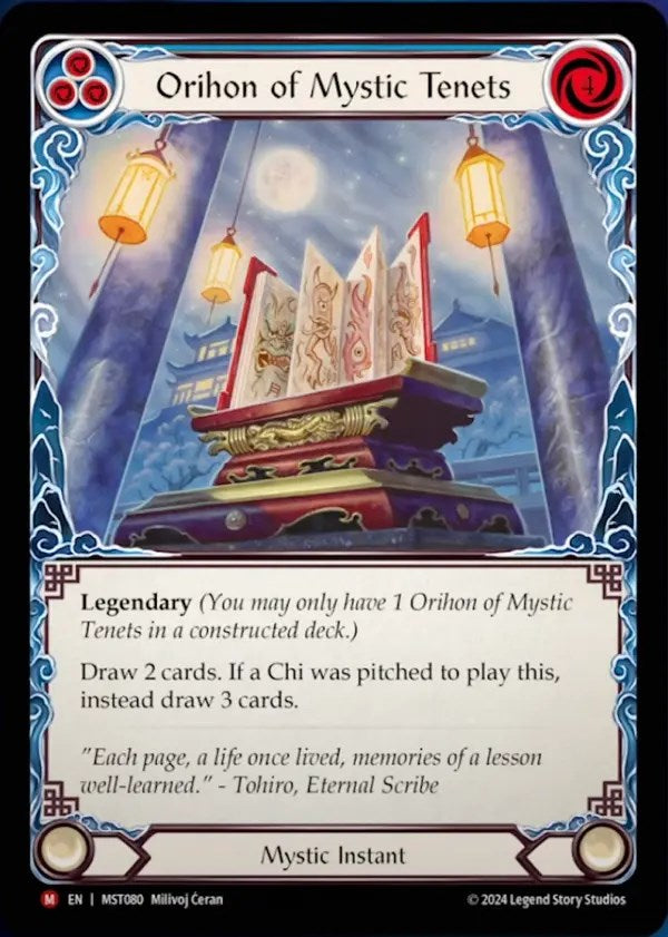 Orihon of Mystic Tenets [MST080] (Part the Mistveil)  Rainbow Foil | Good Games Morley