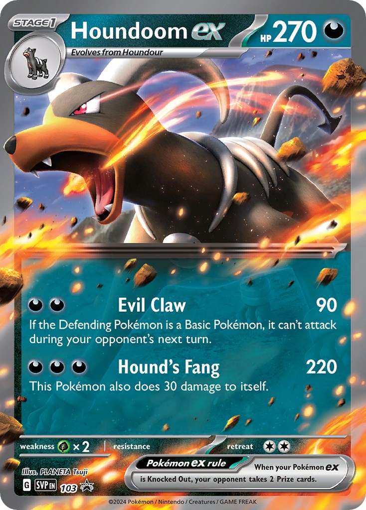Houndoom ex (103) [Scarlet & Violet: Black Star Promos] | Good Games Morley