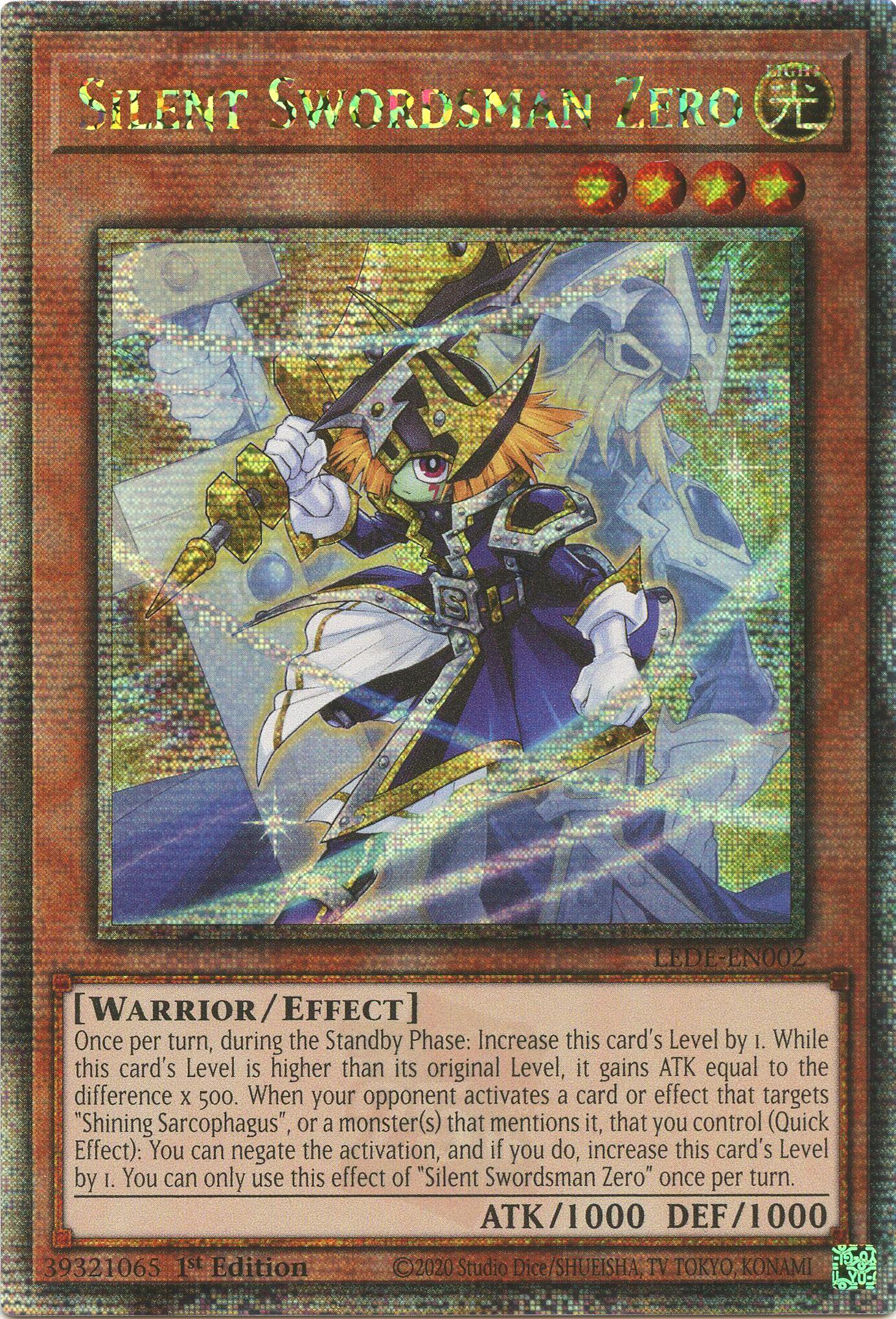 Silent Swordsman Zero [LEDE-EN002] Quarter Century Secret Rare | Good Games Morley