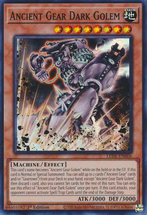 Ancient Gear Dark Golem [LEDE-EN006] Super Rare | Good Games Morley