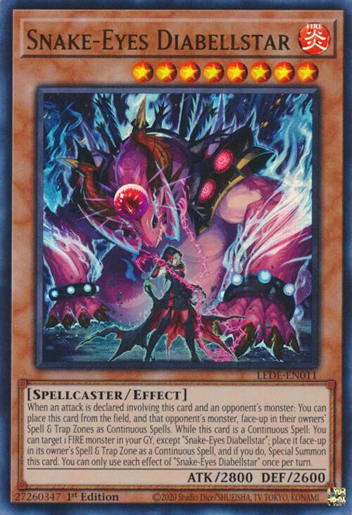 Snake-Eyes Diabellstar [LEDE-EN011] Ultra Rare | Good Games Morley