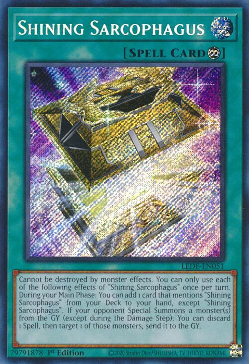 Shining Sarcophagus [LEDE-EN051] Secret Rare | Good Games Morley