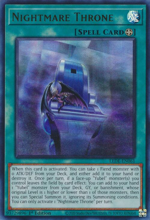 Nightmare Throne [LEDE-EN061] Ultra Rare | Good Games Morley