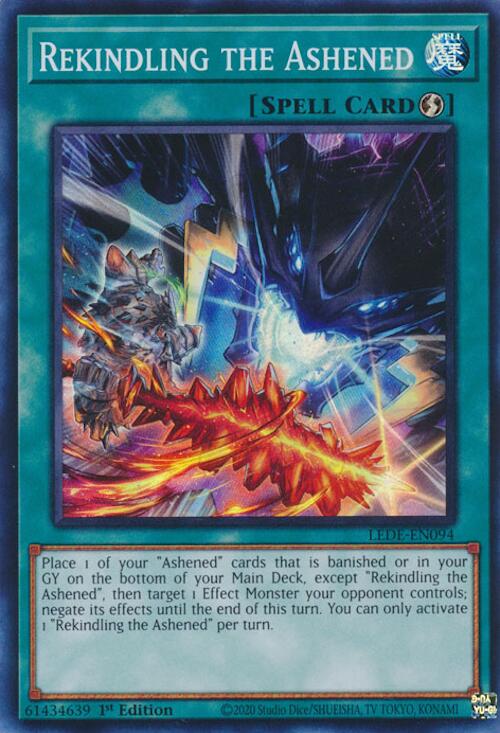 Rekindling the Ashened [LEDE-EN094] Super Rare | Good Games Morley