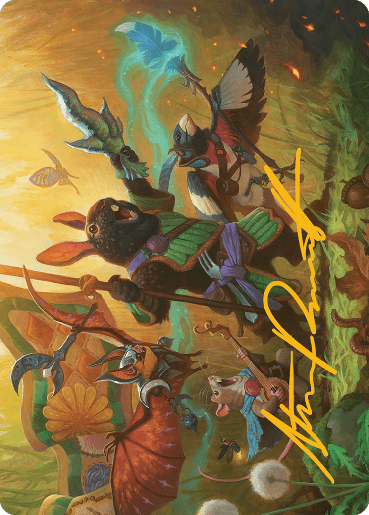 Valley Questcaller Art Card (Gold-Stamped Signature) [Bloomburrow Art Series] | Good Games Morley