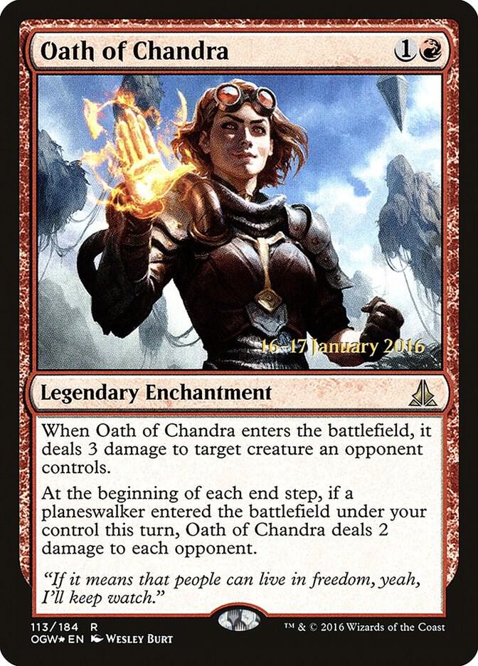 Oath of Chandra 113s/65 (Prerelease Cards)  - Foil | Good Games Morley