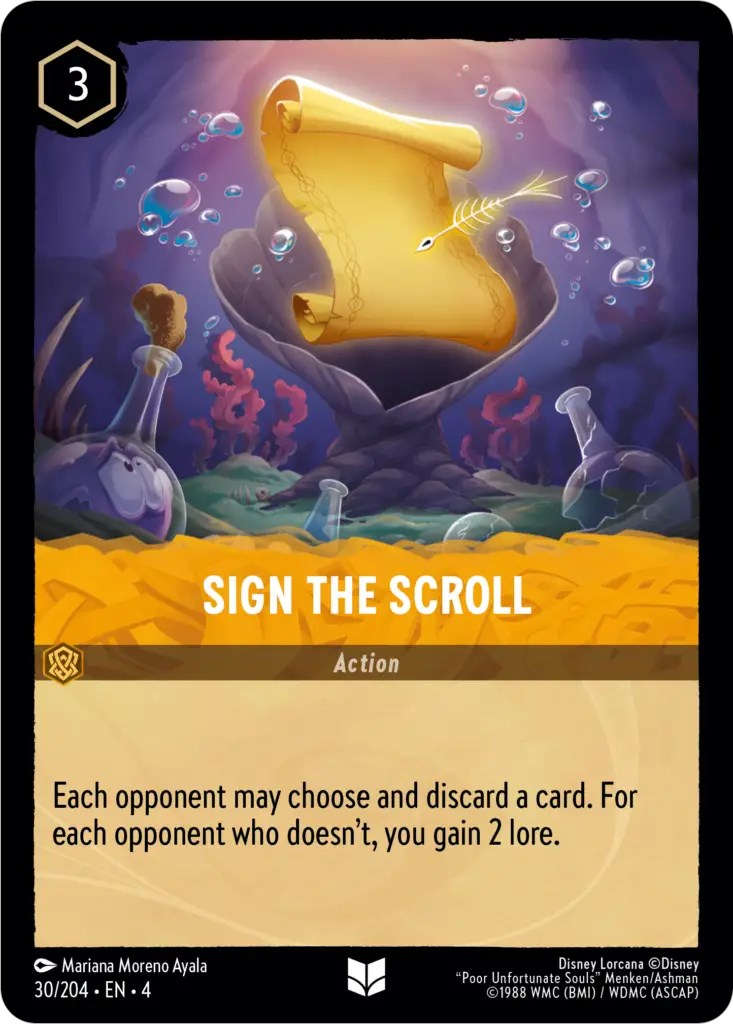 Sign the Scroll (30/204) [Ursula's Return] | Good Games Morley