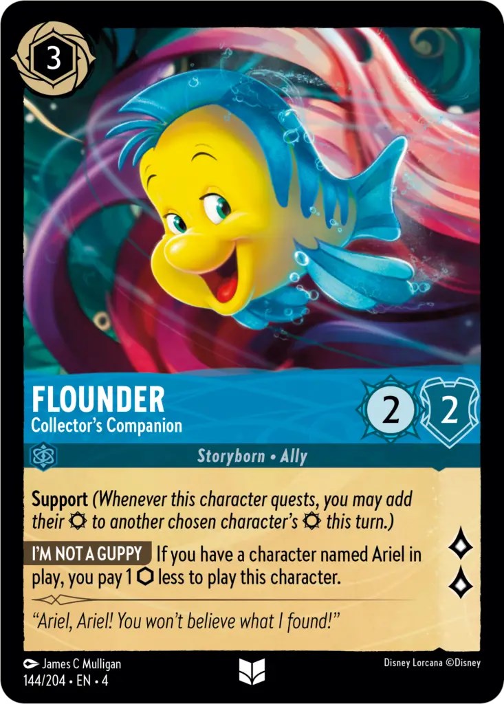 Flounder - Collector's Companion (144/204) [Ursula's Return] | Good Games Morley