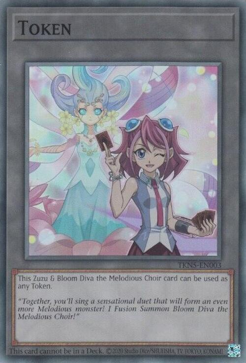 Token: Zuzu and Bloom Diva the Melodious Choir [TKN5-EN003] Super Rare | Good Games Morley