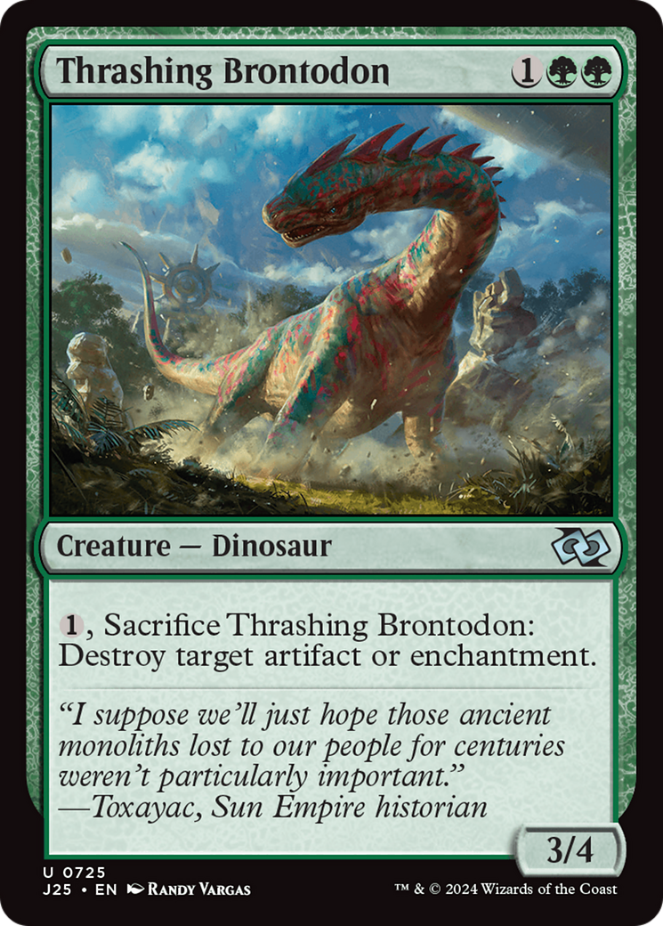 Thrashing Brontodon [Foundations Jumpstart] | Good Games Morley